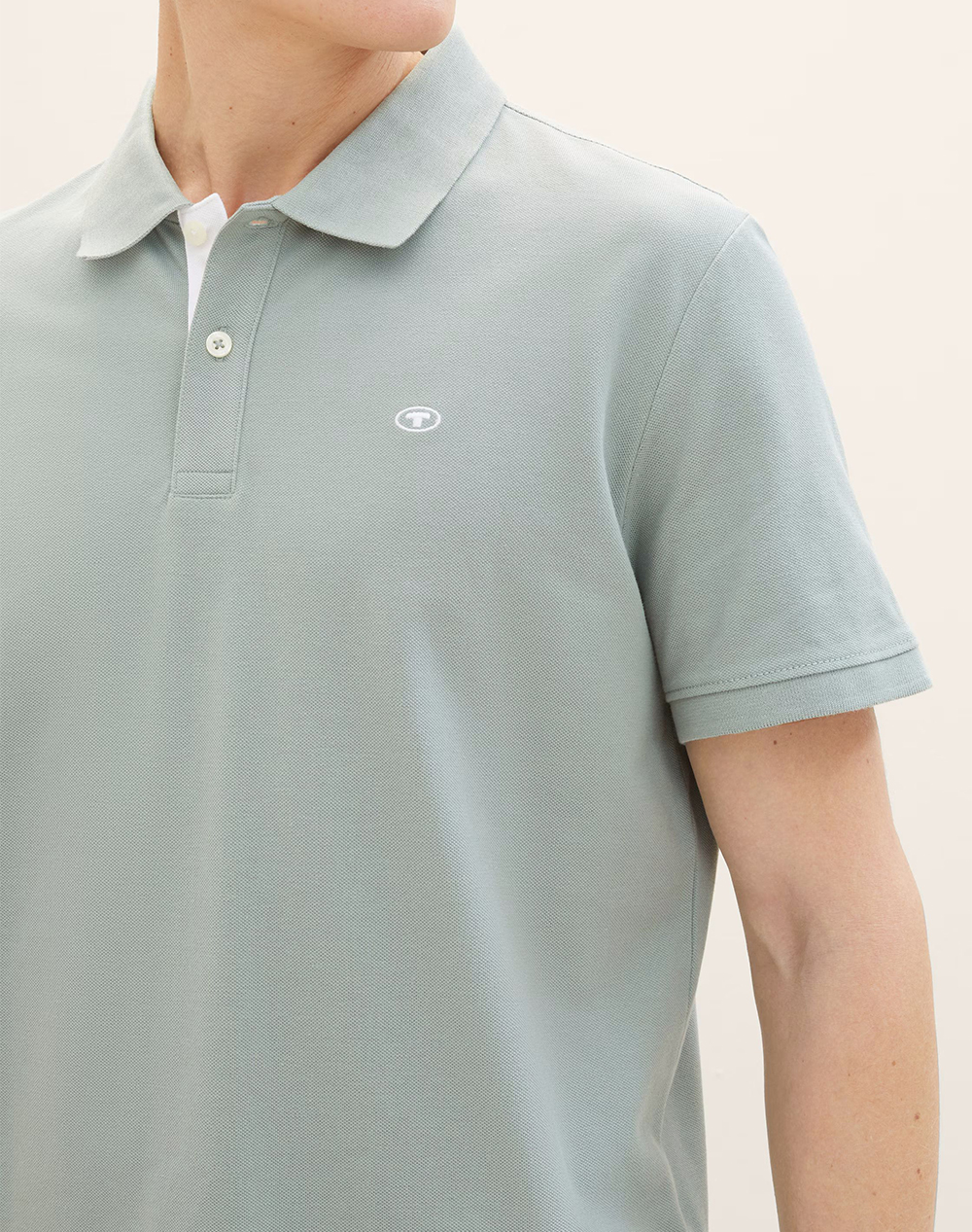 Tom Tailor Basic Polo With Contra Μπλούζα Ανδρικό 1031006-27842 Mixed ανδρικά ρούχα μπλούζες Politikos Shop Πολιτικός