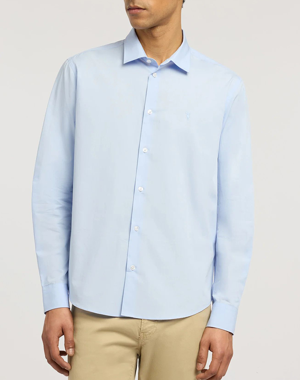 TRUSSARDI REGULAR FIT - POPELINE SHIRT MS100T10-004 SkyBlue