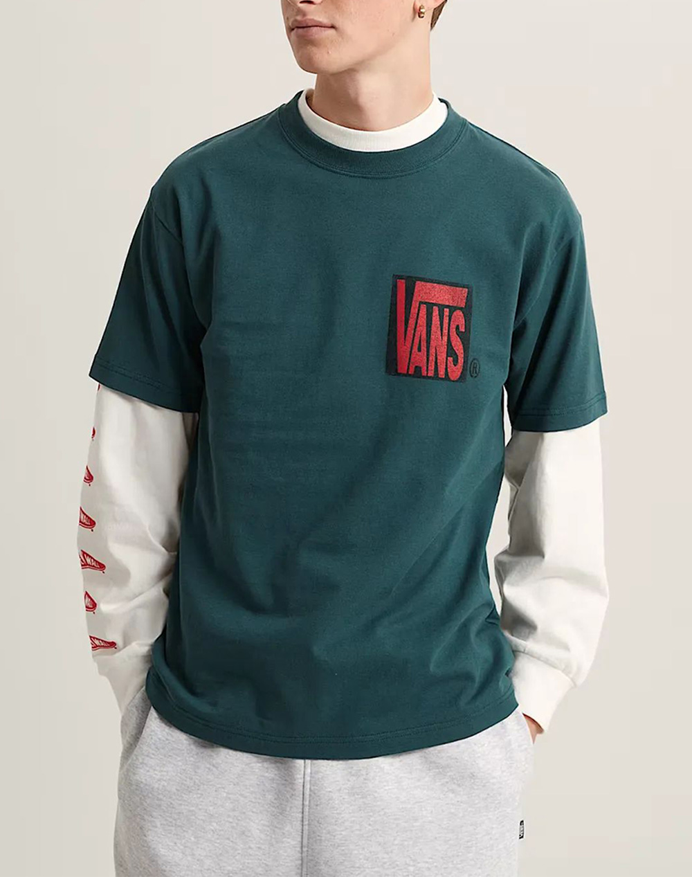 VANS Stretch Stack Crackle S VN000SWEFRJ1-Mystic Green