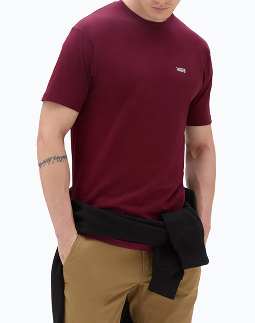 VANS LEFT CHEST LOGO TEE VN0A3CZEBRG1-VNBRG Bordeux