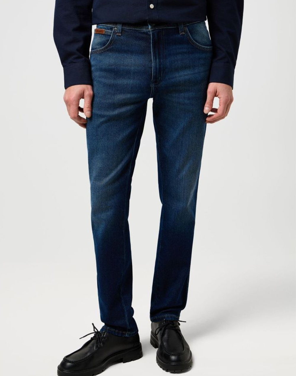 WRANGLER TEXAS SLIM 112370864-Fog DenimDarkBlue