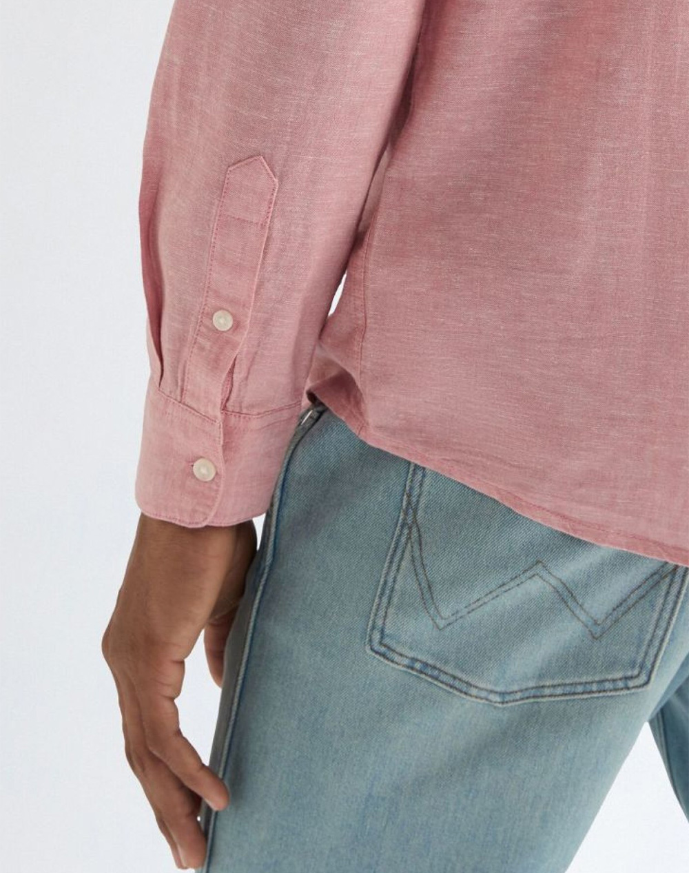 Wrangler 1 Pkt Shirt 112378038-Dusty Rose Pink ανδρικά ρούχα πουκάμισα Politikos Shop Πολιτικός
