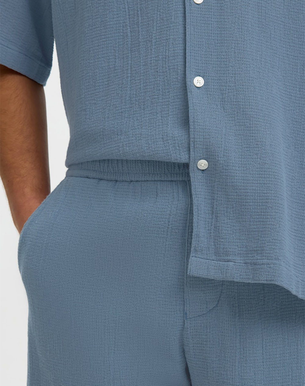 Selected Slhregcal Shorts 16101249-Blue Mirage Blue ανδρικά ρούχα Σορτς Βερμουδες Chinos Politikos Shop Πολιτικός