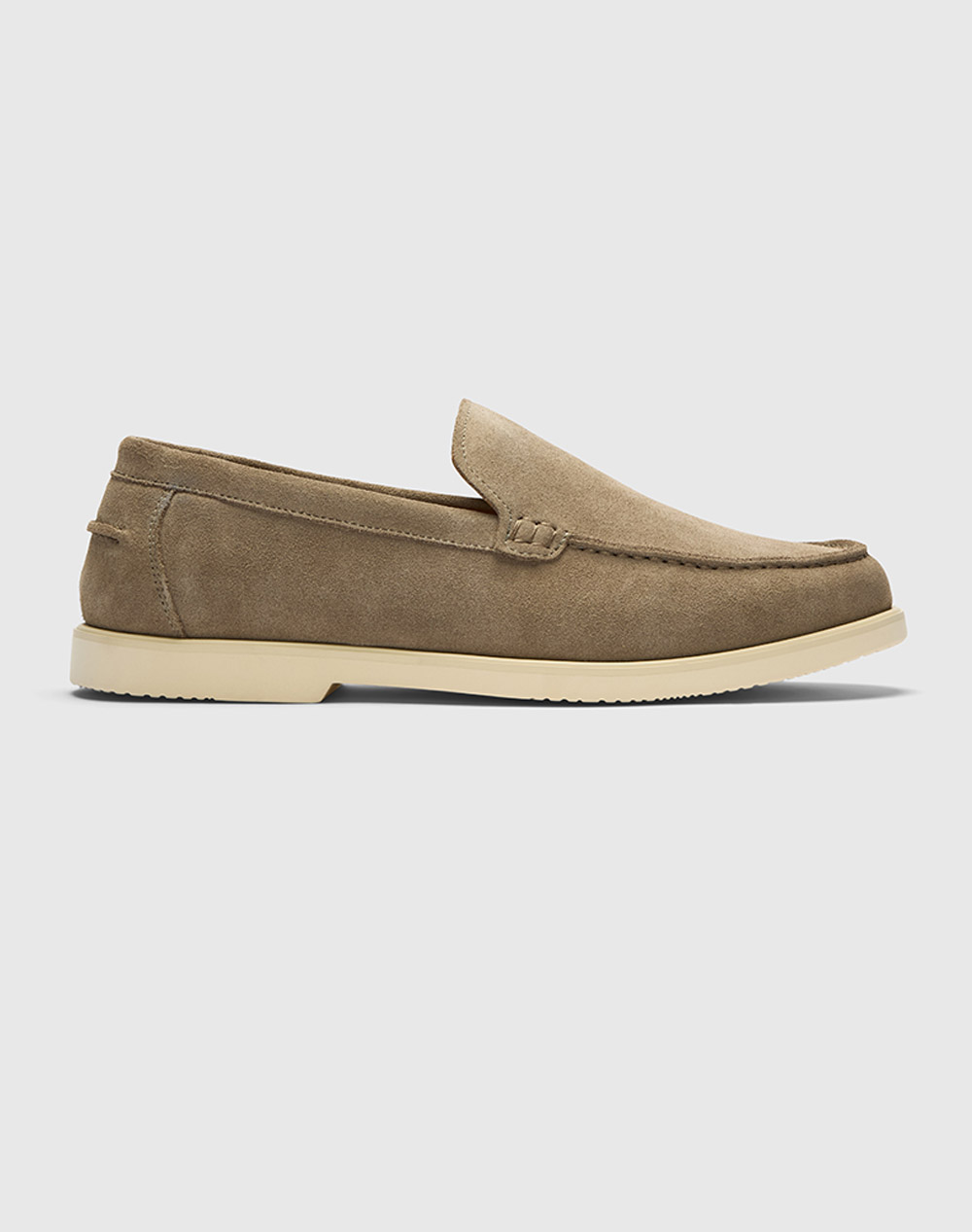 SELECTED SLMOWEN SUEDE CLEAN LOAFER 16101240-GREIGE Biege