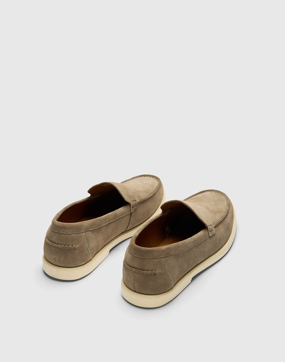 Selected Slmowen Suede Clean Loafer 16101240-Greige Biege ανδρικά παπούτσια Μοκασινια Politikos Shop Πολιτικός