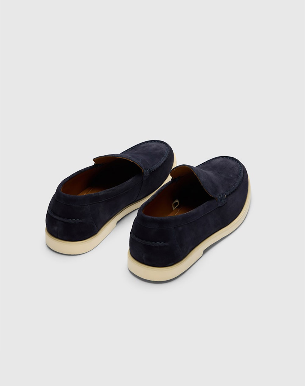 Selected Slmowen Suede Clean Loafer 16101240-Dark Navy Darkblue ανδρικά παπούτσια Μοκασινια Politikos Shop Πολιτικός