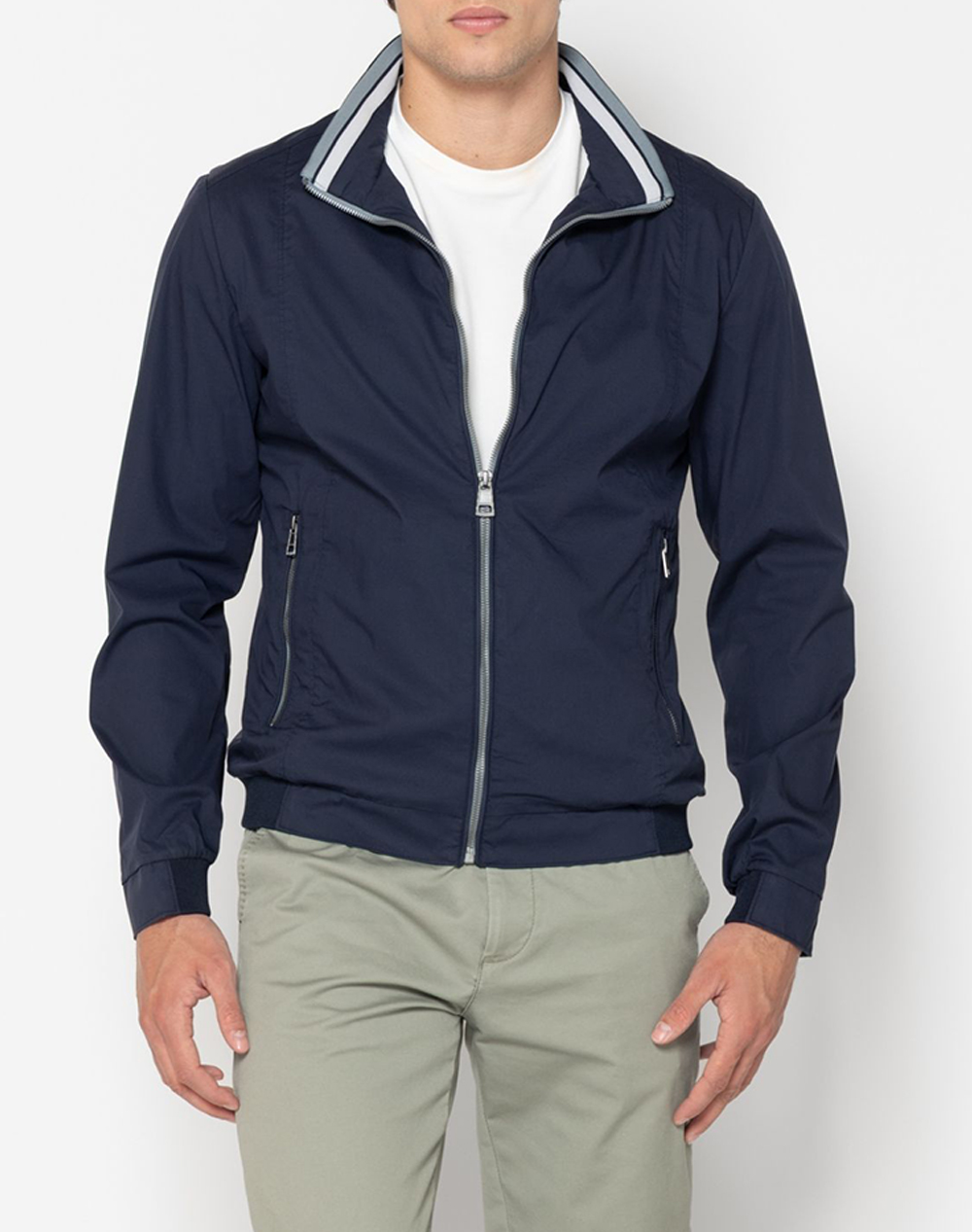 THE BOSTONIANS ΜΠΟΥΦΑΝ BOMBER REGULAR FIT 3W2896T23A-BLUE DarkBlue