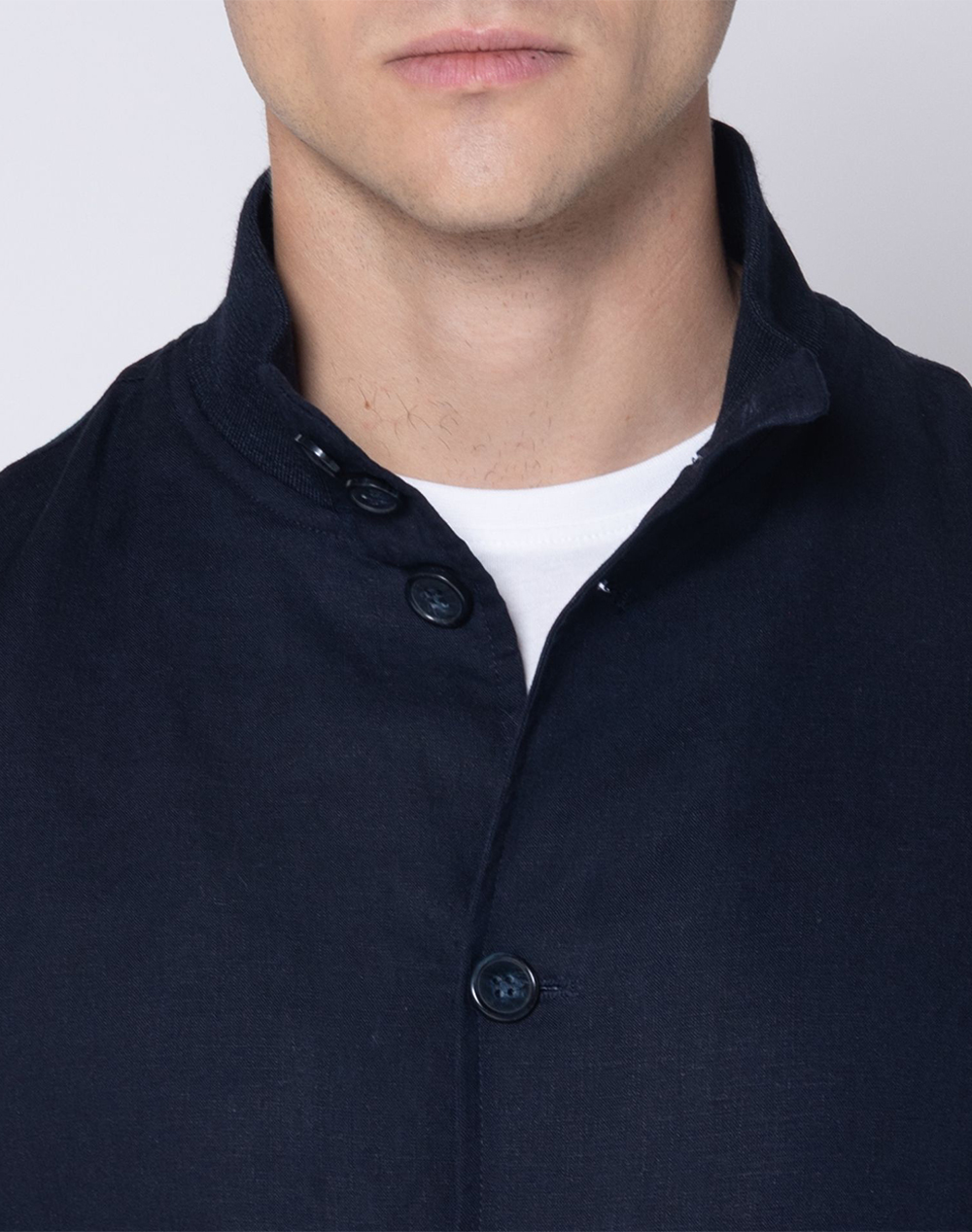 The Bostonians Μπουφάν Bomber 3W00118-Blue Darkblue ανδρικά ρούχα Πανωφορια μπουφάν Politikos Shop Πολιτικός