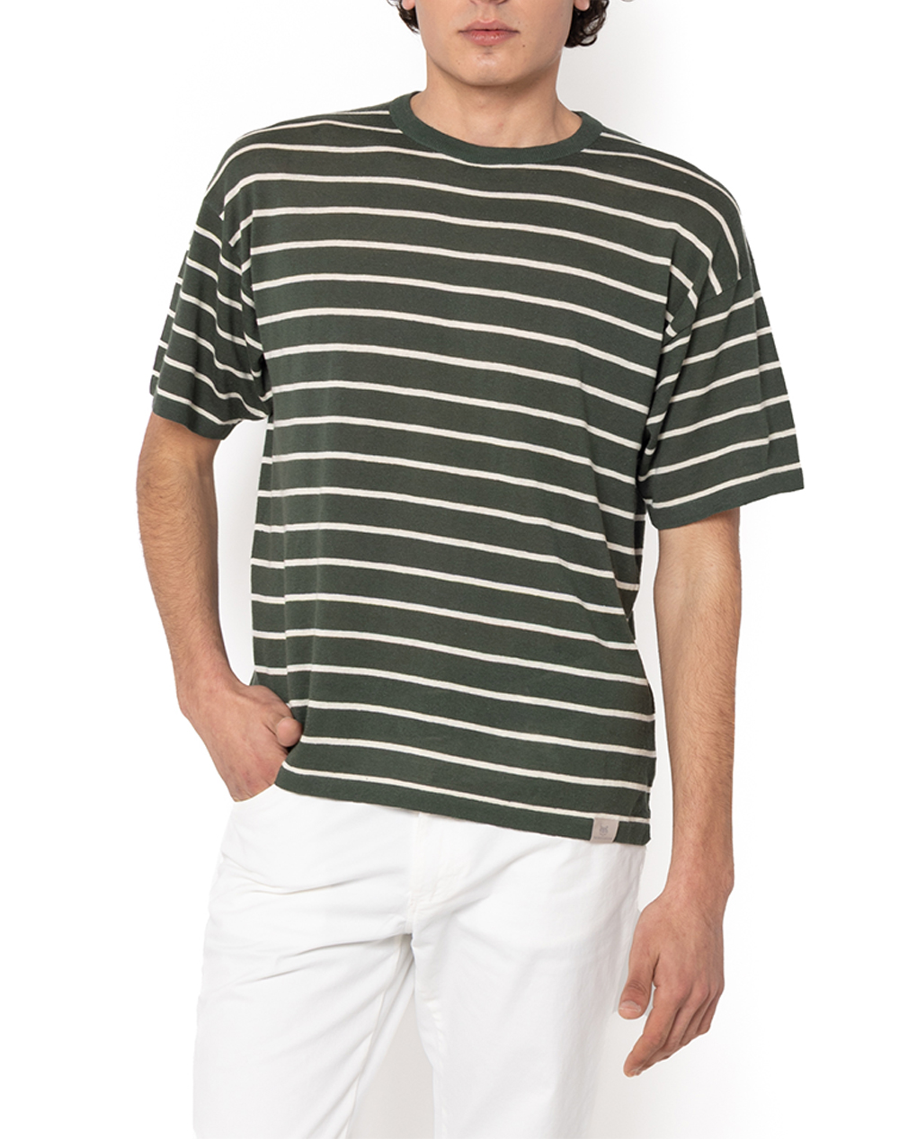 THE BOSTONIANS ΜΠΛΟΥΖΑ ACORN T-SHIRT ΠΛΕΚΤΟ REGULAR FIT 3MTS4004-OLIVE Olive