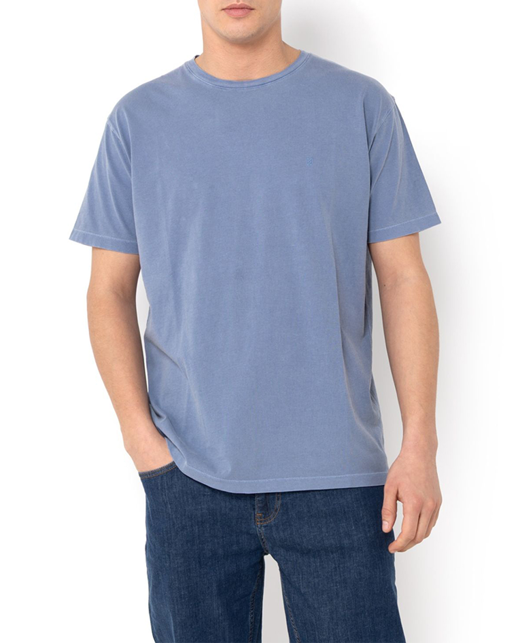 THE BOSTONIANS ΜΠΛΟΥΖΑ T-SHIRT DELAVE REGULAR FIT 3TS1250-INDIGO Indigo