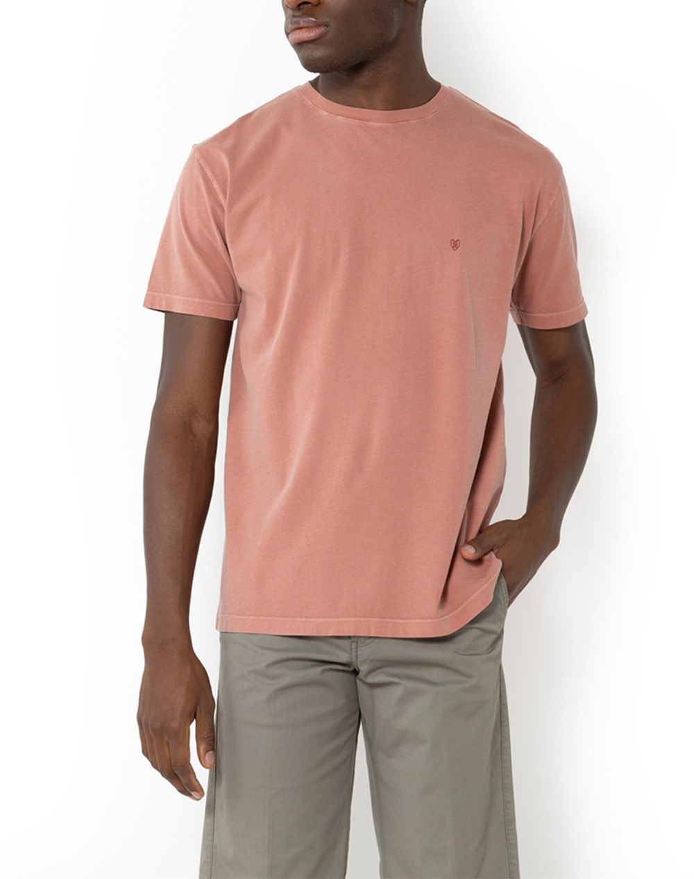 THE BOSTONIANS ΜΠΛΟΥΖΑ T-SHIRT DELAVE REGULAR FIT 3TS1250-APPLE LightRed