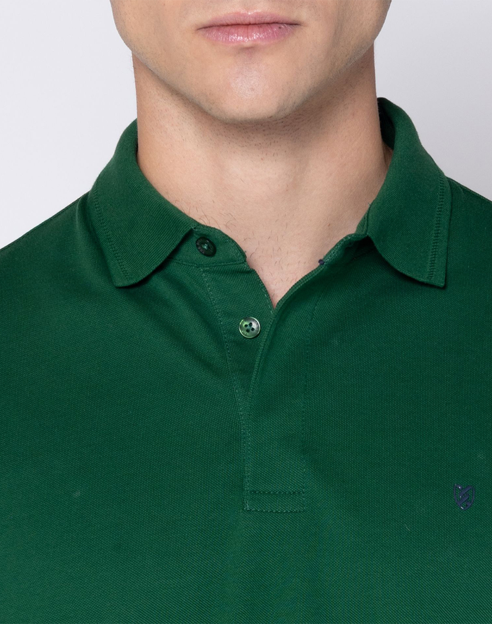 The Bostonians Μπλούζα Polo Pique Pima Cotton Regular 3Ps1051-Green Green ανδρικά ρούχα μπλούζες Politikos Shop Πολιτικός