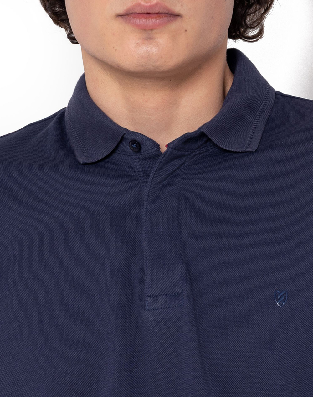 The Bostonians Μπλούζα Polo Pique Pima Cotton Regular 3Ps1051-Navy Navyblue ανδρικά ρούχα μπλούζες Politikos Shop Πολιτικός