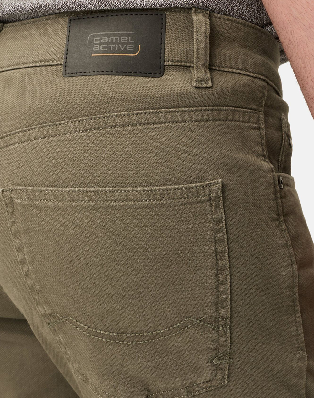 Camel Active Παντελόνι 5 Pocket Regular Fit C261-488R51-7F18-35 Olive ανδρικά ρούχα παντελόνια Jeans Politikos Shop Πολιτικός