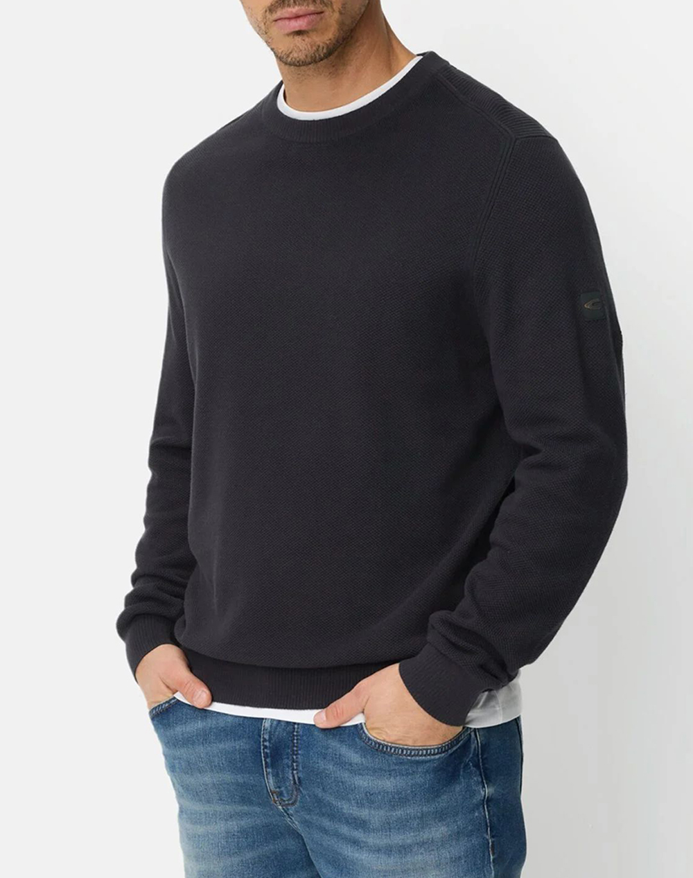 CAMEL Πλεκτό Πουλοβερ crew neck C261-409500-7K00-48 DarkBlue
