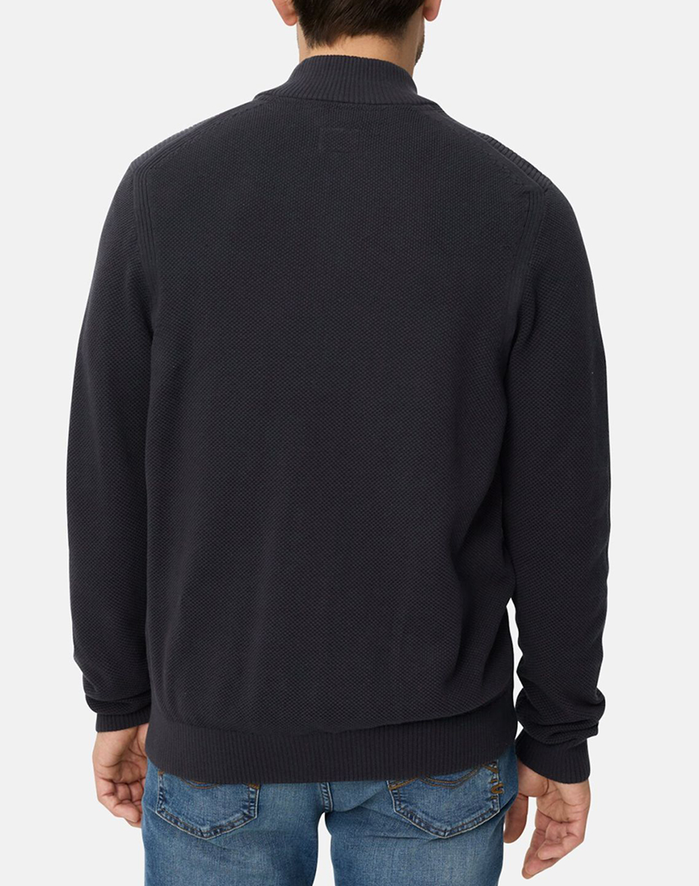 CAMEL Πλεκτή Ζακέτα full zip stand up collar C261-409501-7K01-48 DarkBlue φωτογραφία