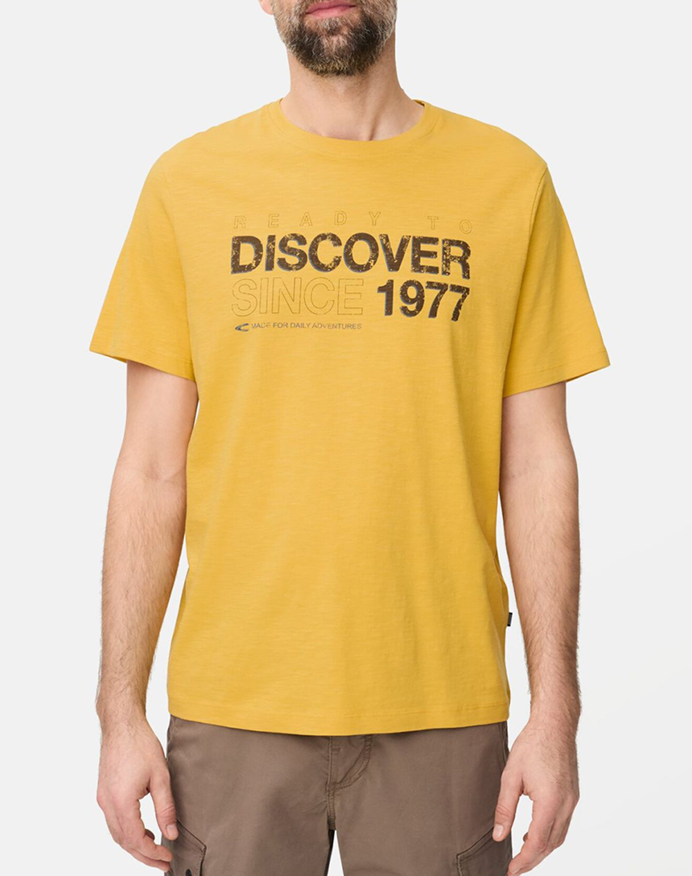 CAMEL T-Shirt Κ.Μ. Printed C261-409700-7T17-64 Yellow