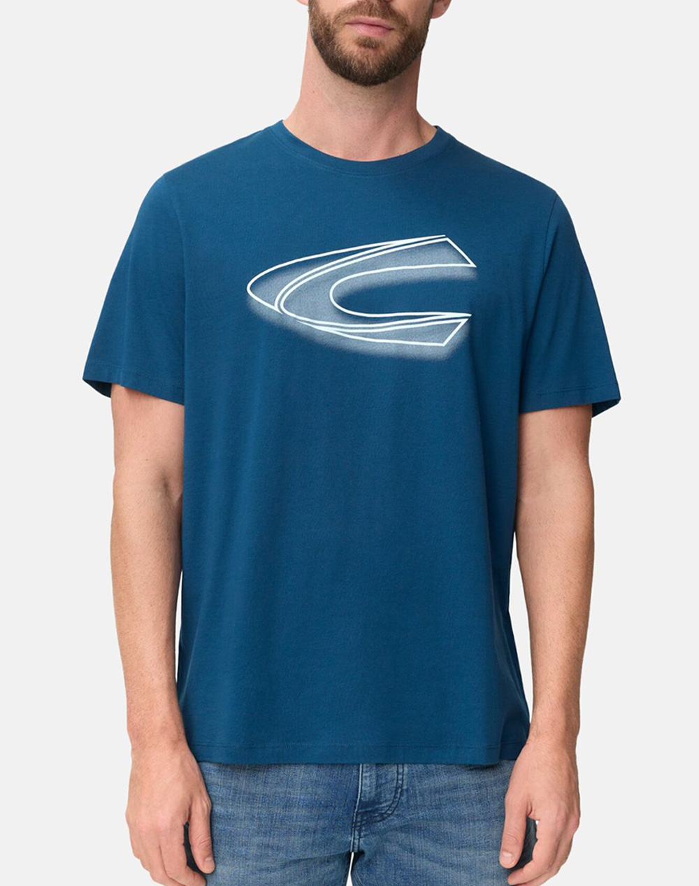 CAMEL T-Shirt Κ.Μ. C+ C261-409700-7T02-46 Blue