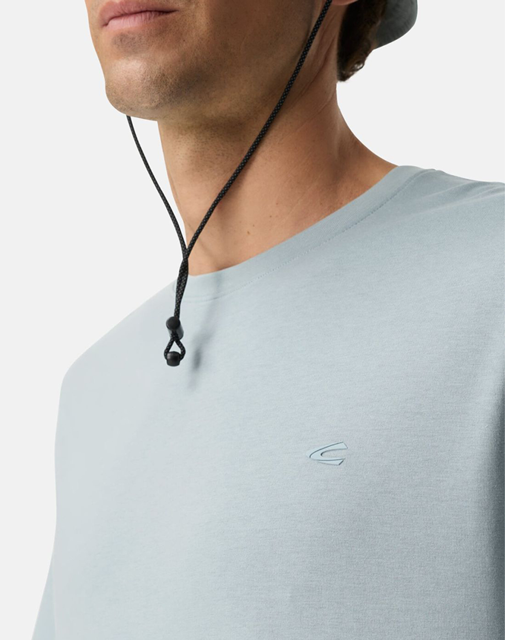 Camel Active T-Shirt Κ Μ Basic Antibacterial C261-409700-7T07-43 Aqua ανδρικά ρούχα μπλούζες Politikos Shop Πολιτικός