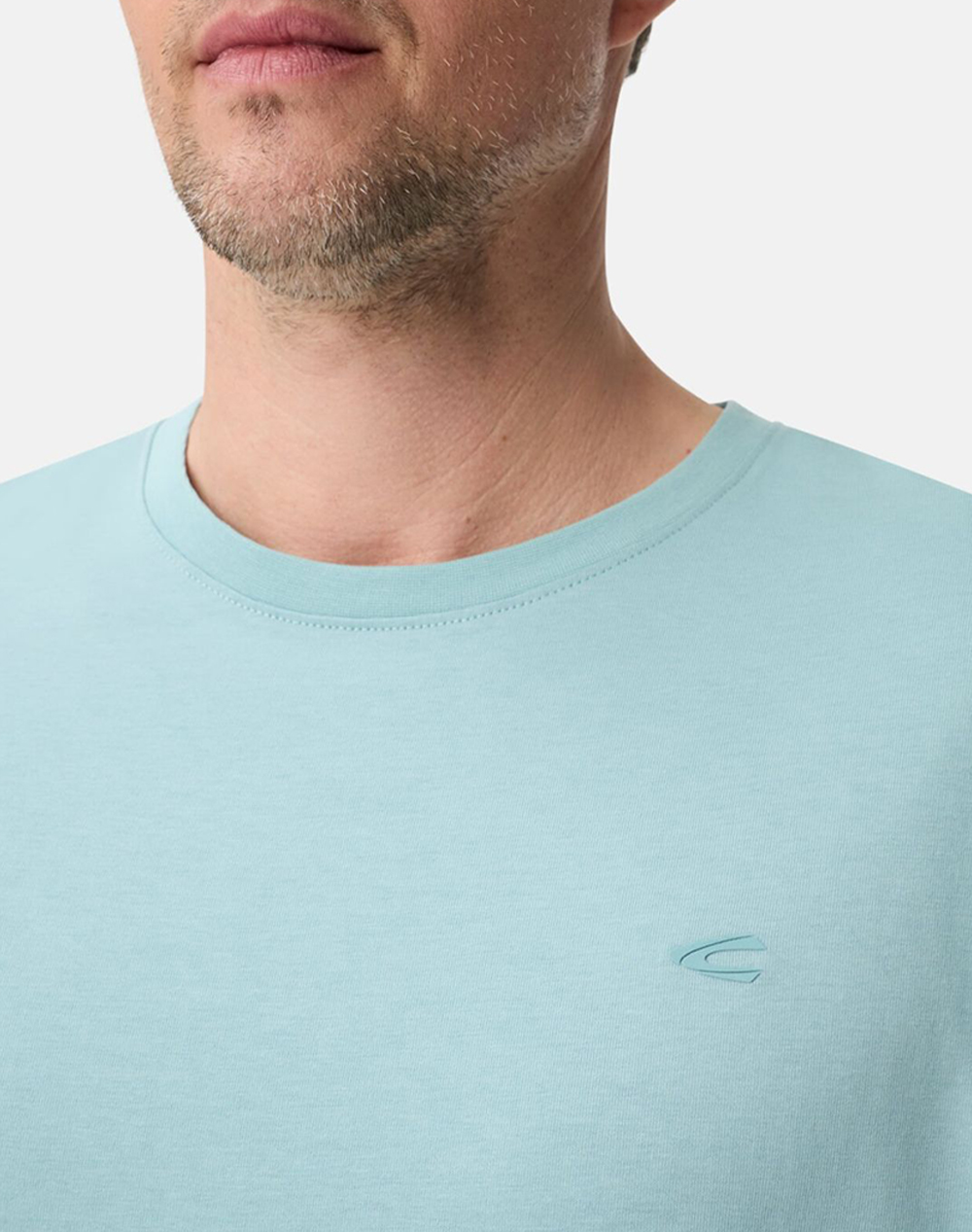 Camel Active T-Shirt Κ Μ Basic Antibacterial C261-409700-7T07-32 Turquoise ανδρικά ρούχα μπλούζες Politikos Shop Πολιτικός