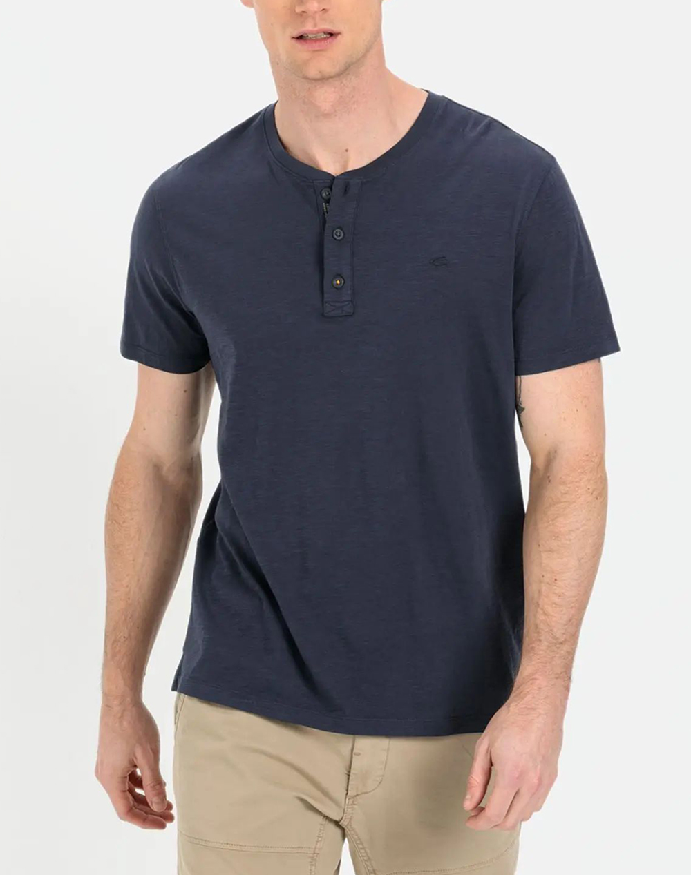 CAMEL T-SHIRT K.M. NOS Henley C261NOS-409474-9T84-47 DarkBlue