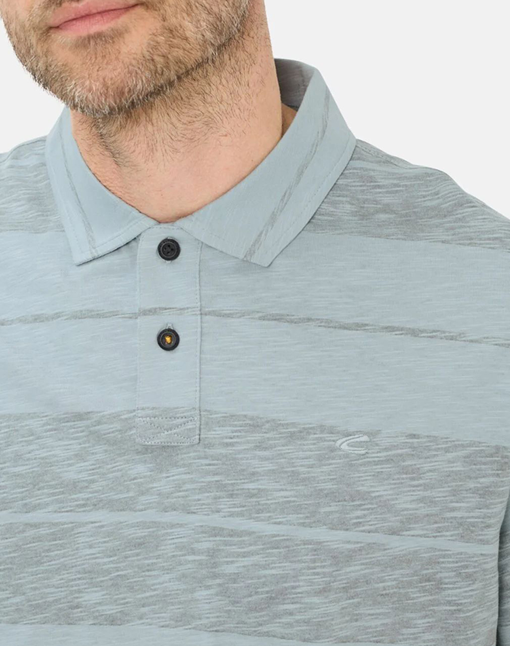 Camel Active Polo Κ Μ Jersey Horizontal Stripes C261-409920-7P53-45 Mixed ανδρικά ρούχα μπλούζες Politikos Shop Πολιτικός