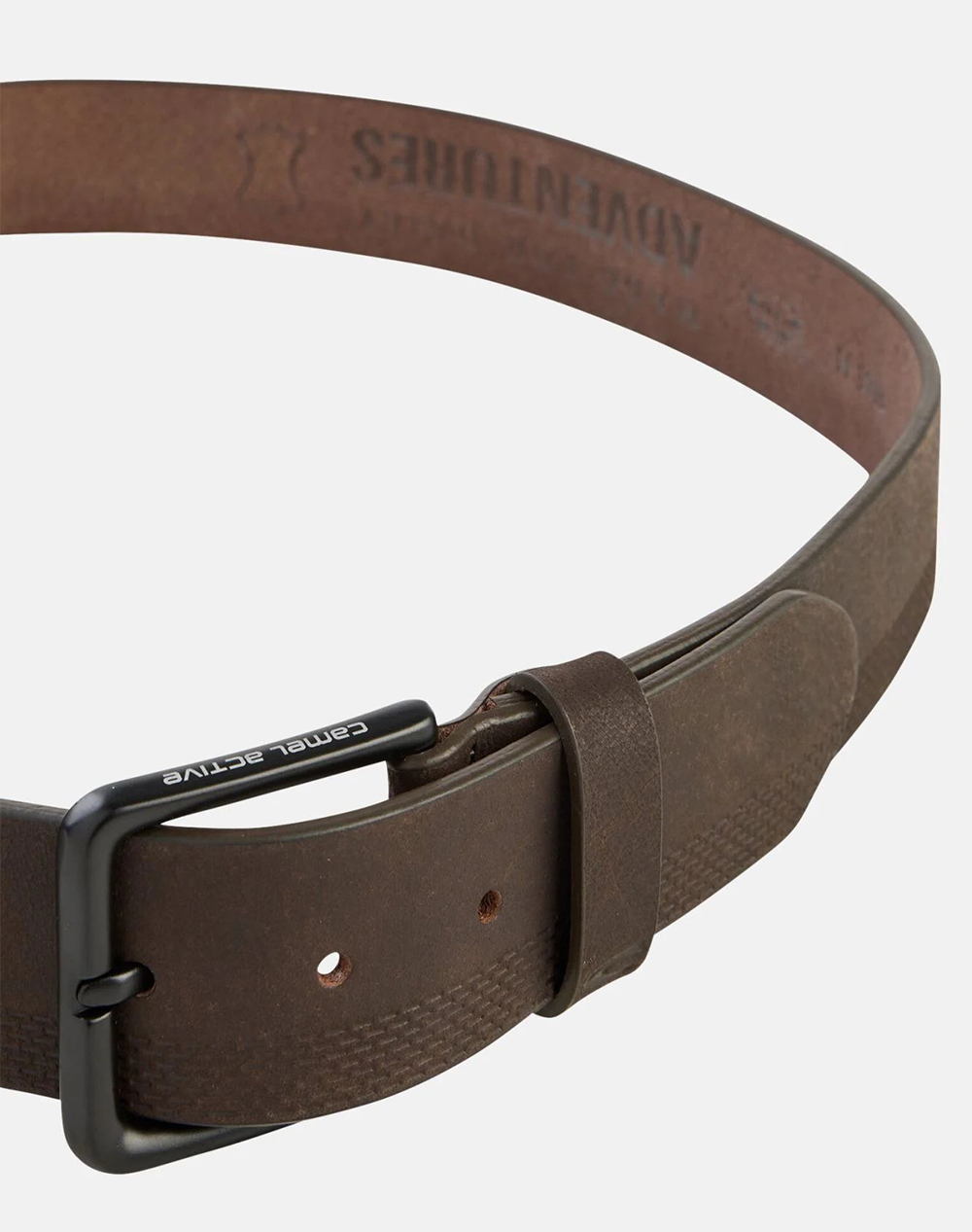 Camel Active Ζώνη Δερμάτινη Nos C261Nos-402040-9B04-20 Darkbrown ανδρικά αξεσουάρ Ζωνες Politikos Shop Πολιτικός