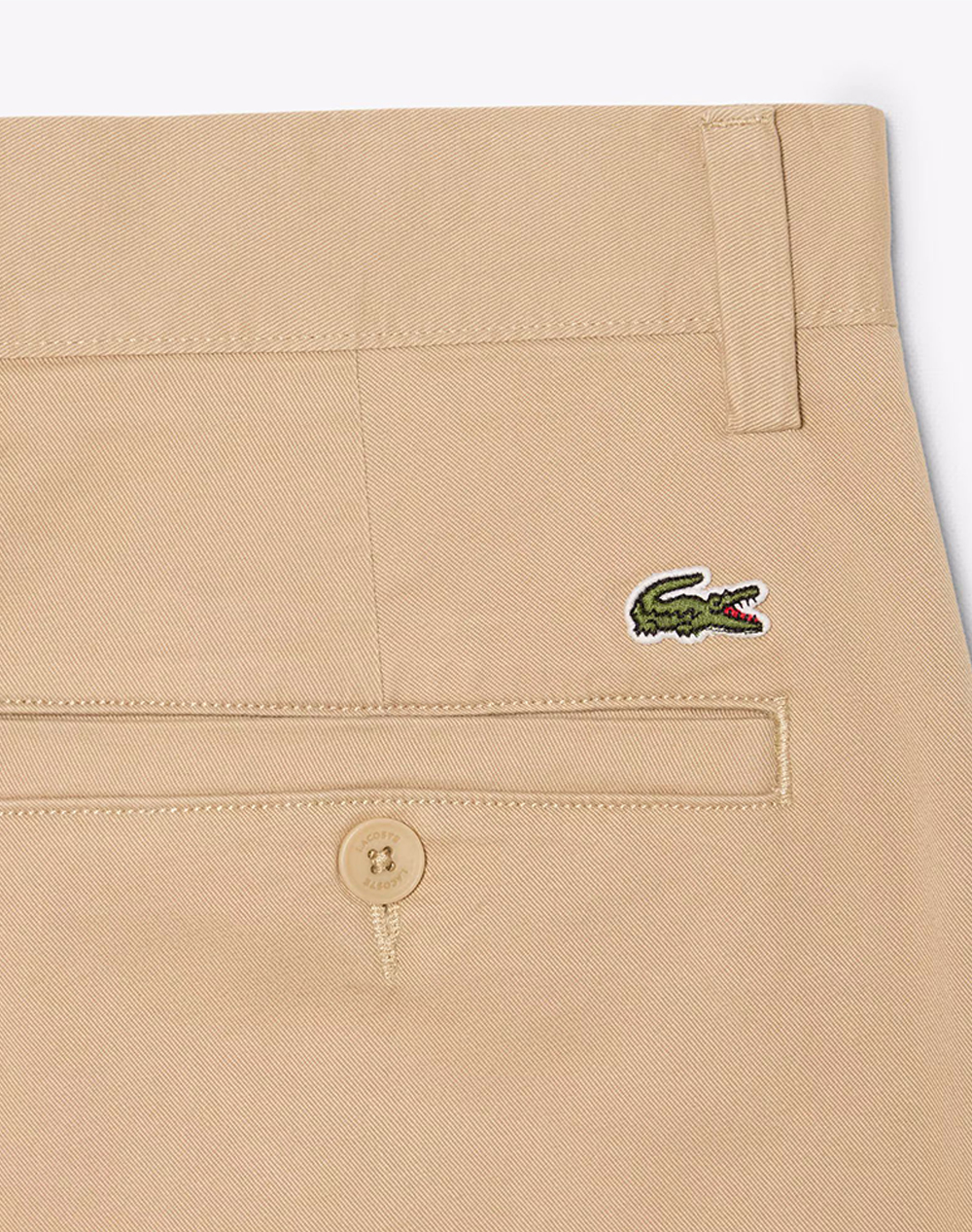 Lacoste Παντελόνι Trousers 3Hh1965-34-02S Biege ανδρικά ρούχα παντελόνια Chinos Politikos Shop Πολιτικός