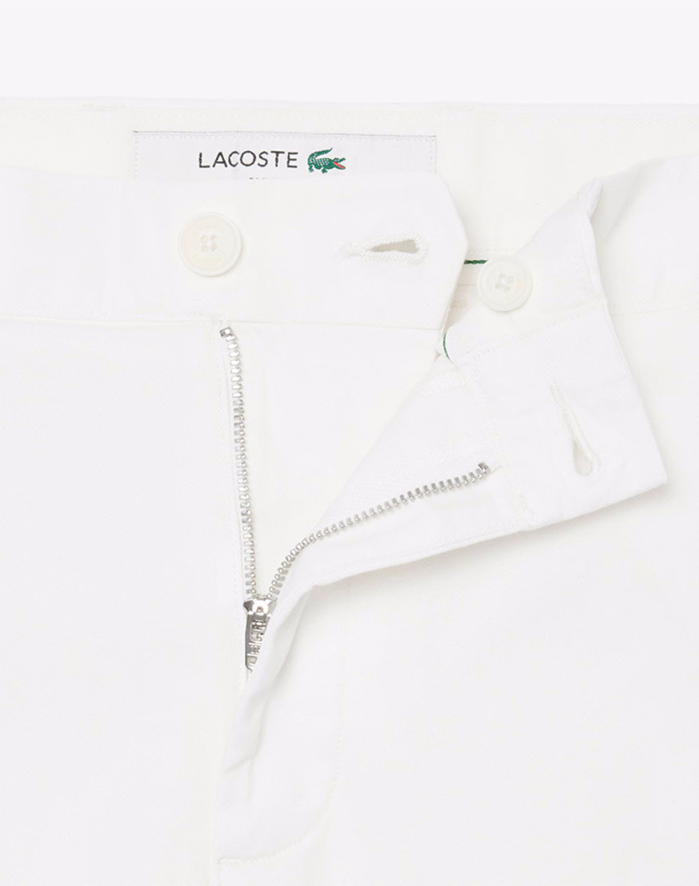 Lacoste Παντελόνι Trousers 3Hh1965-34-70V Offwhite ανδρικά ρούχα παντελόνια Chinos Politikos Shop Πολιτικός