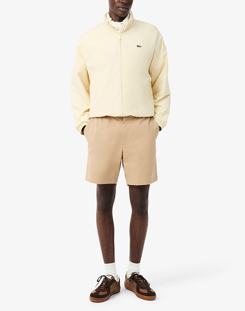 Lacoste Σορτς Shorts 3Gh2324-02S Biege ανδρικά ρούχα Βερμουδες Chinos Politikos Shop Πολιτικός