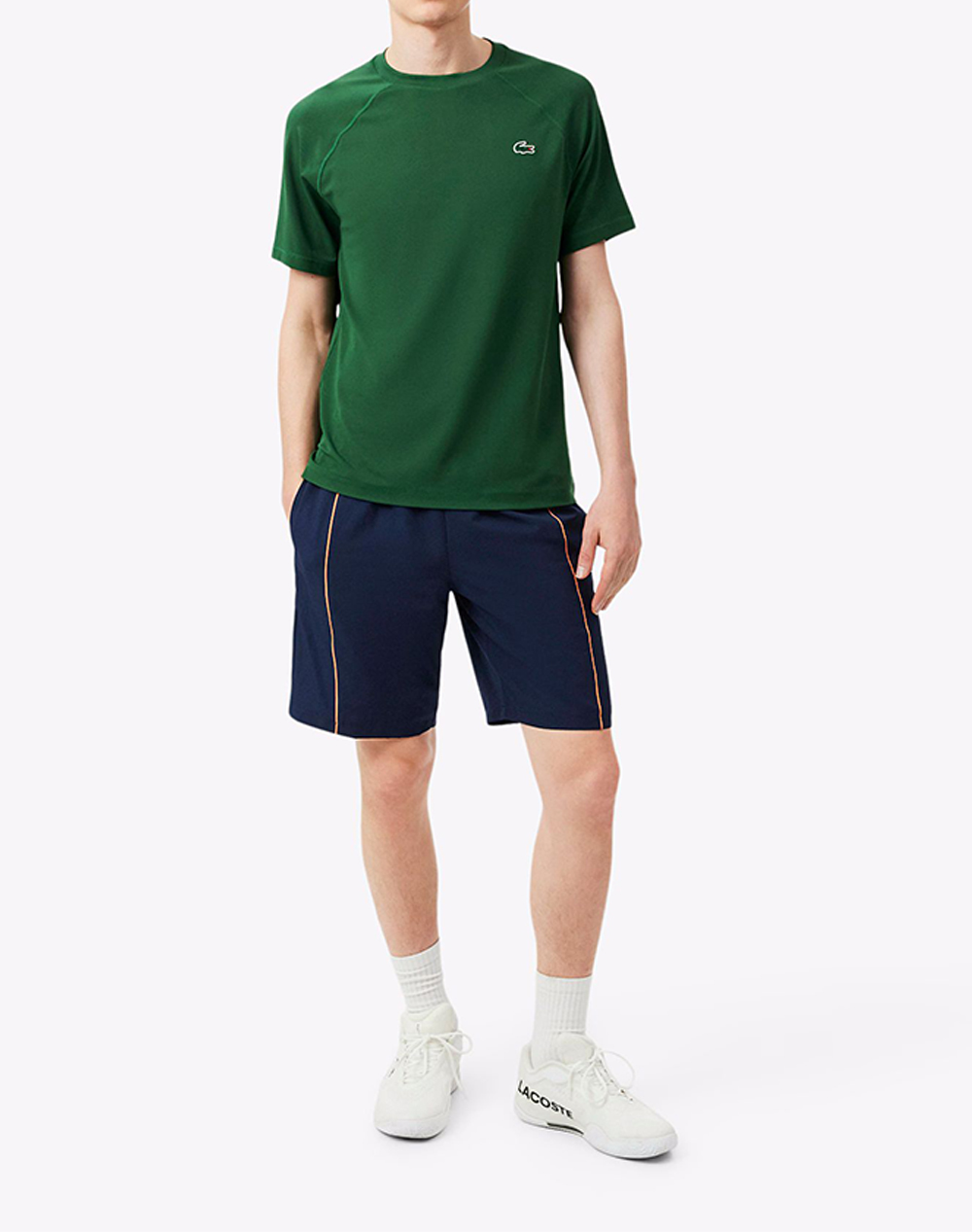 Lacoste Σορτς 3Gh0255-166 Navyblue ανδρικά αθλητικά ρούχα Βερμουδα Politikos Shop Πολιτικός