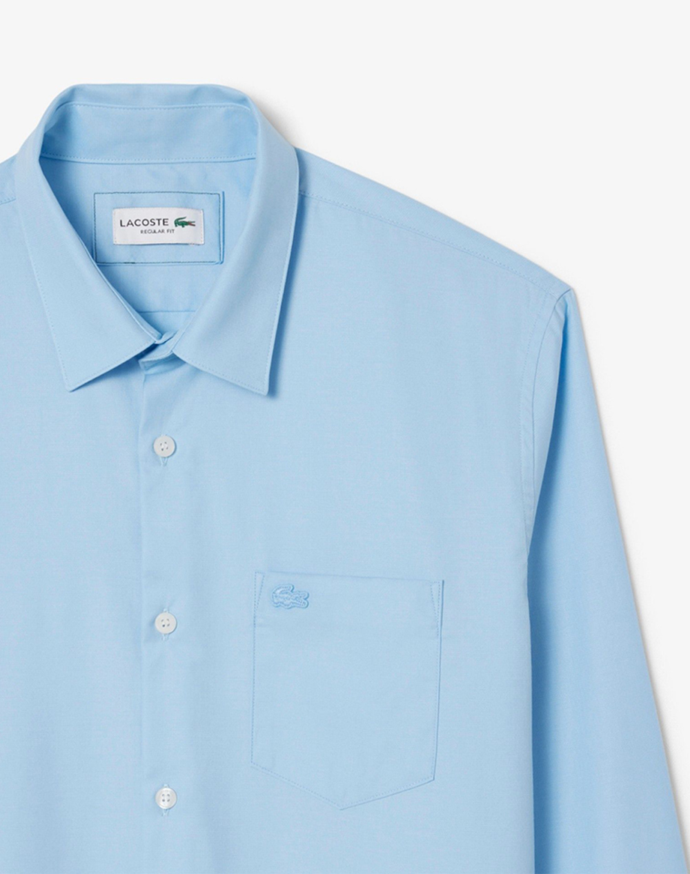 Lacoste Ποyκαμισο Μμ Shirt Ls 3Ch8522-Hbp Lightblue ανδρικά ρούχα πουκάμισα Politikos Shop Πολιτικός