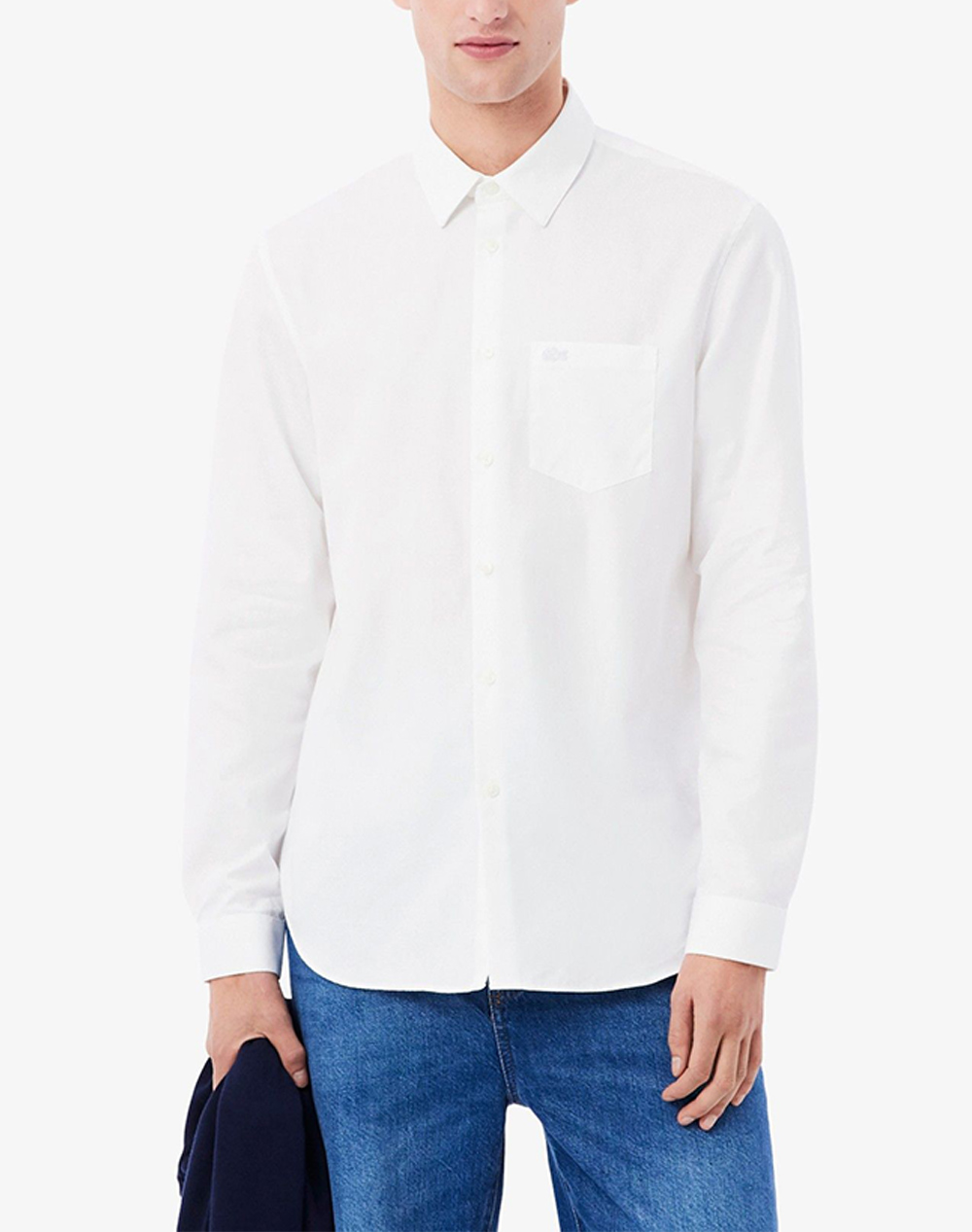LACOSTE ΠΟYΚΑΜΙΣΟ ΜΜ SHIRT LS 3CH8522-001 White