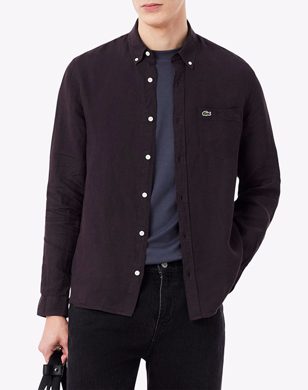 LACOSTE ΥΠΟΚΑΜΙΣΟ ΜΜ L SLEEVED SHIRT 3CH5692-3LA DarkBrown