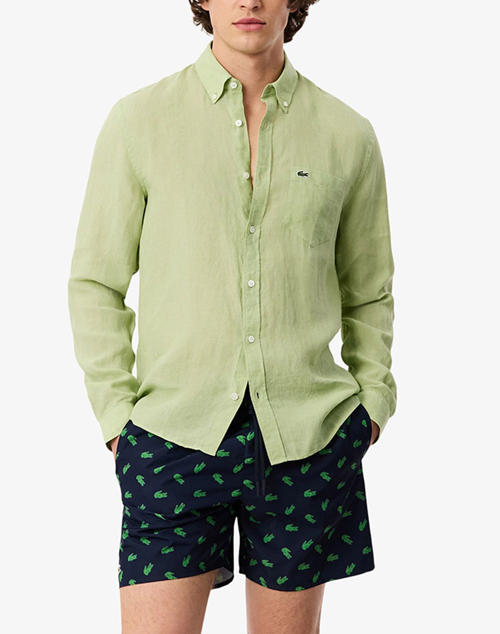 LACOSTE ΥΠΟΚΑΜΙΣΟ ΜΜ L SLEEVED SHIRT 3CH5692-UYB Green