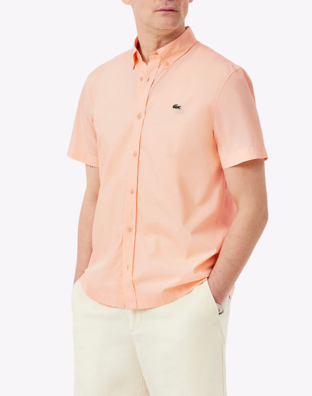 LACOSTE ΠΟΥΚΑΜΙΣΟ ΚΜ SHIRT SS 3CH2312-BIG Coral