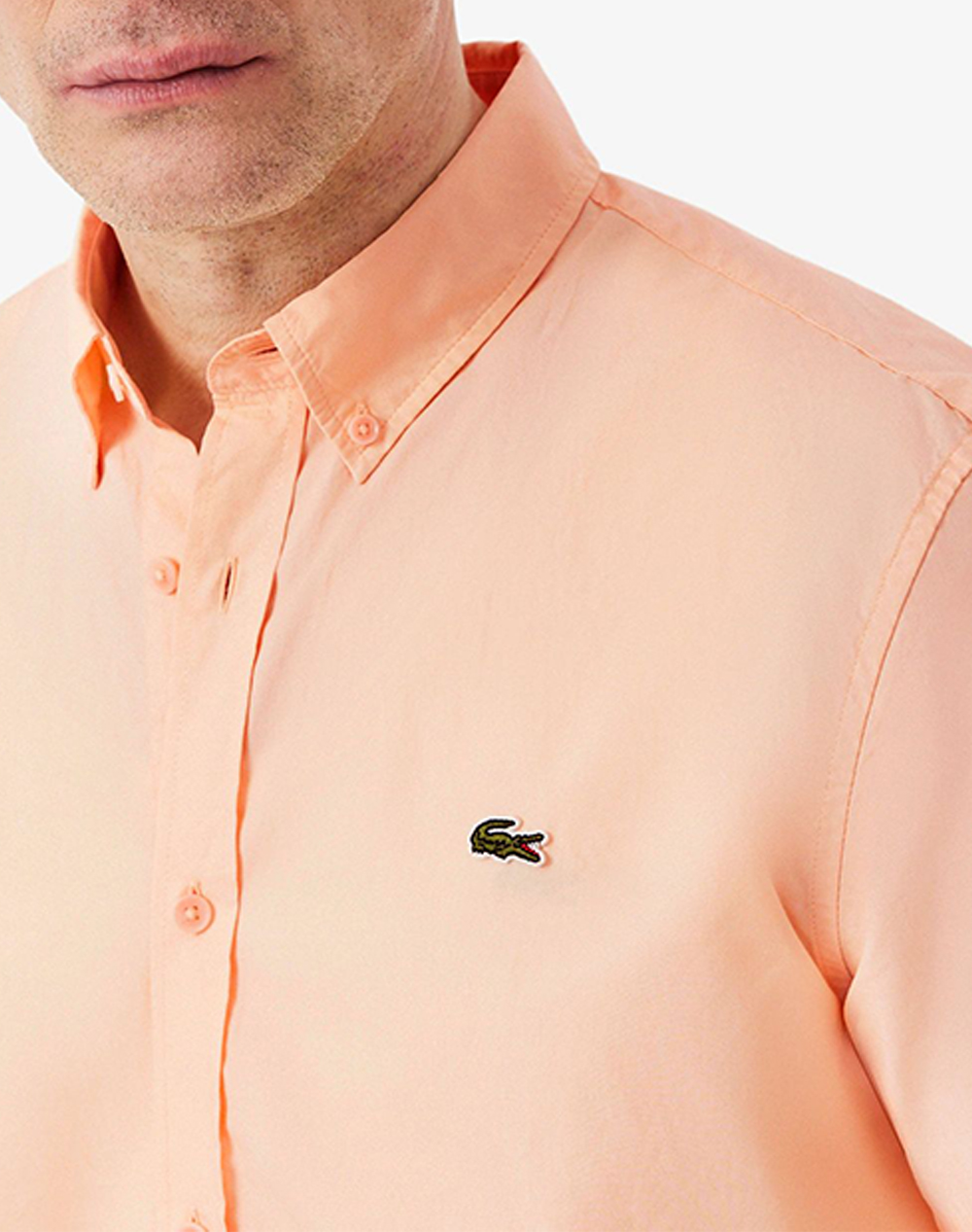 Lacoste Υποκαμισο Κμ 3Ch2312-Big Coral ανδρικά ρούχα πουκάμισα Politikos Shop Πολιτικός