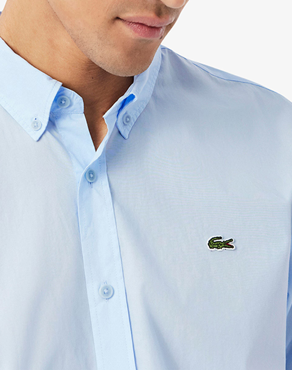 Lacoste Πουκαμισο Μμ Shirt Ls 3Ch2316-T01 Lightblue ανδρικά ρούχα πουκάμισα Politikos Shop Πολιτικός