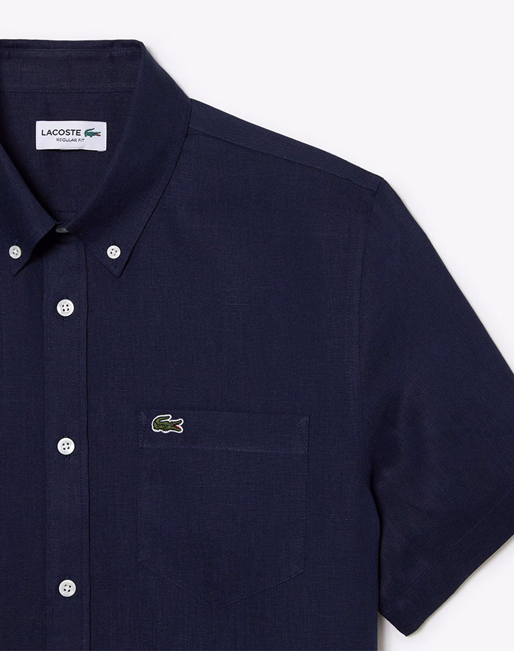 Lacoste Υποκαμισο Κμ S Sleeved Shirt 3Ch5699-166 Darkblue ανδρικά ρούχα πουκάμισα Politikos Shop Πολιτικός