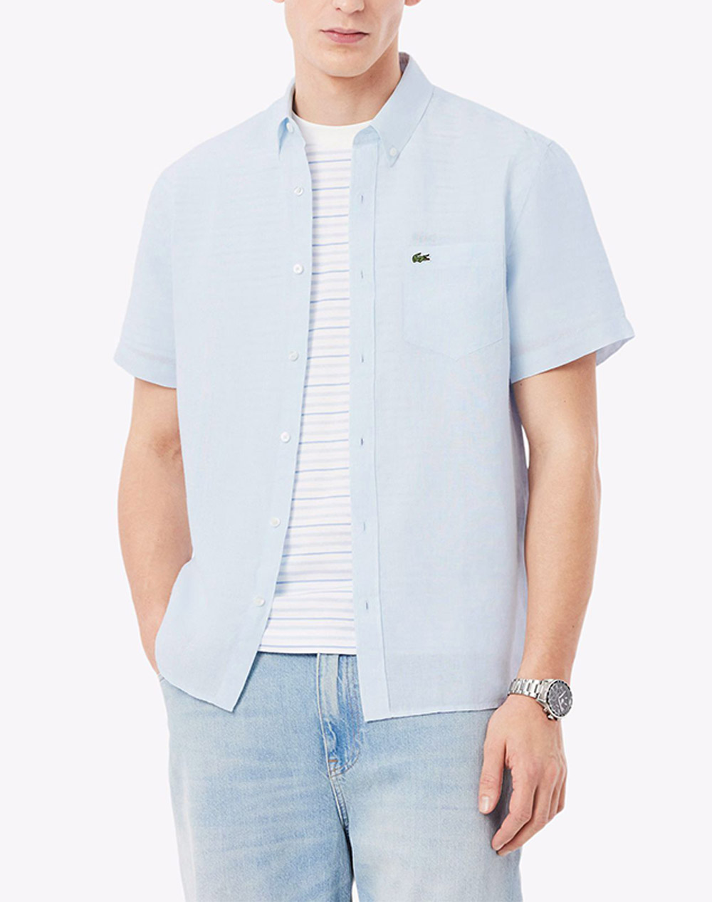 LACOSTE ΥΠΟΚΑΜΙΣΟ ΚΜ S SLEEVED SHIRT 3CH5699-T01 LightBlue
