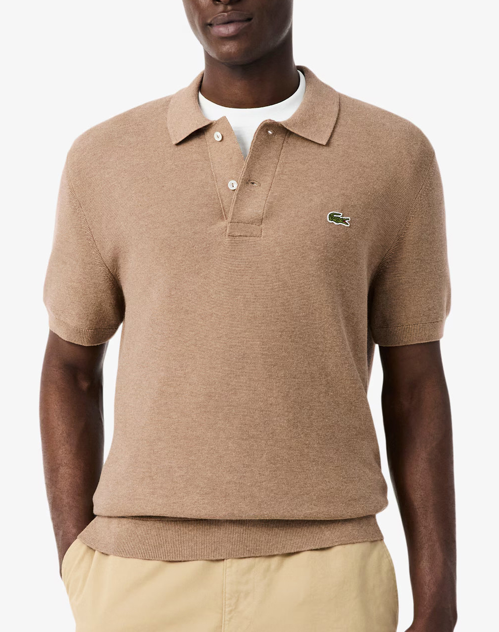 LACOSTE ΠΟΥΛΟΒΕΡ ΚΜ SWEATERS 3AH1043-GE2 SandyBrown