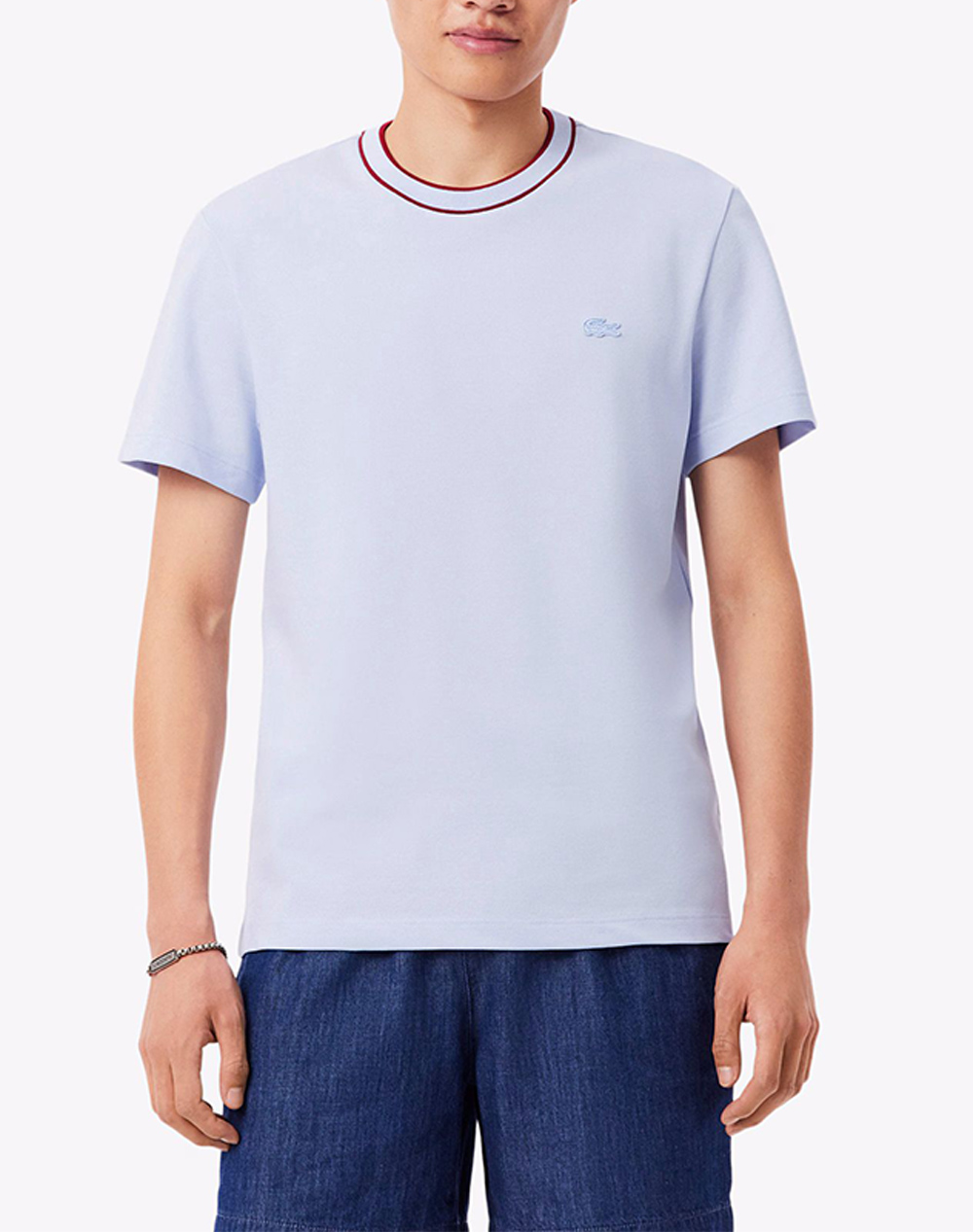 LACOSTE ΜΠΛΟΥΖΑ ΚΜ TEE-SHIRT SS 3TH8174-J2G BlueViolet