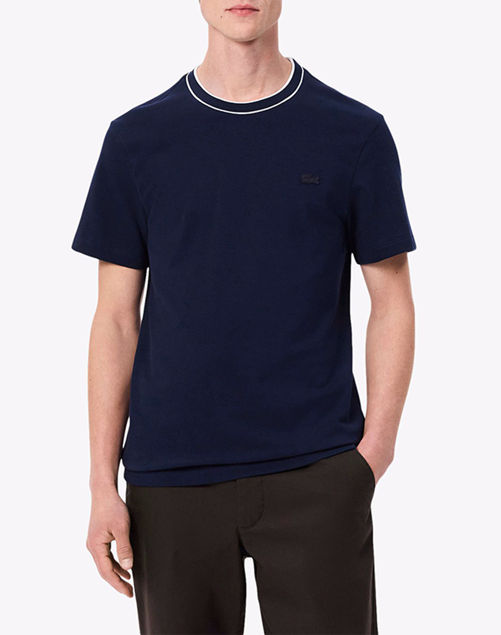 LACOSTE ΜΠΛΟΥΖΑ ΚΜ TEE-SHIRT SS 3TH8174-166 NavyBlue