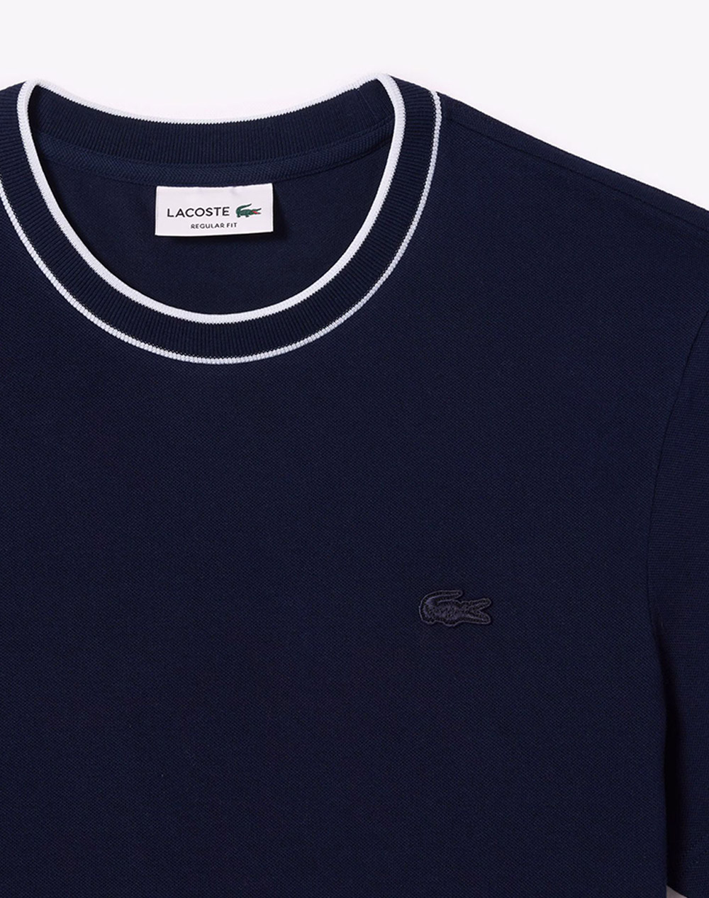 Lacoste Μπλούζα Κμ Tee-Shirt Ss 3Th8174-166 Navyblue ανδρικά ρούχα μπλούζες T-Shirt Politikos Shop Πολιτικός