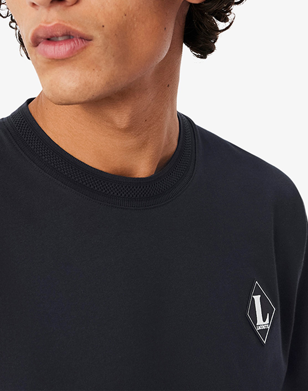 Lacoste Μπλούζα Κμ Tee-Shirt Ss 3Th0718-350 Black ανδρικά ρούχα μπλούζες T-Shirt Politikos Shop Πολιτικός