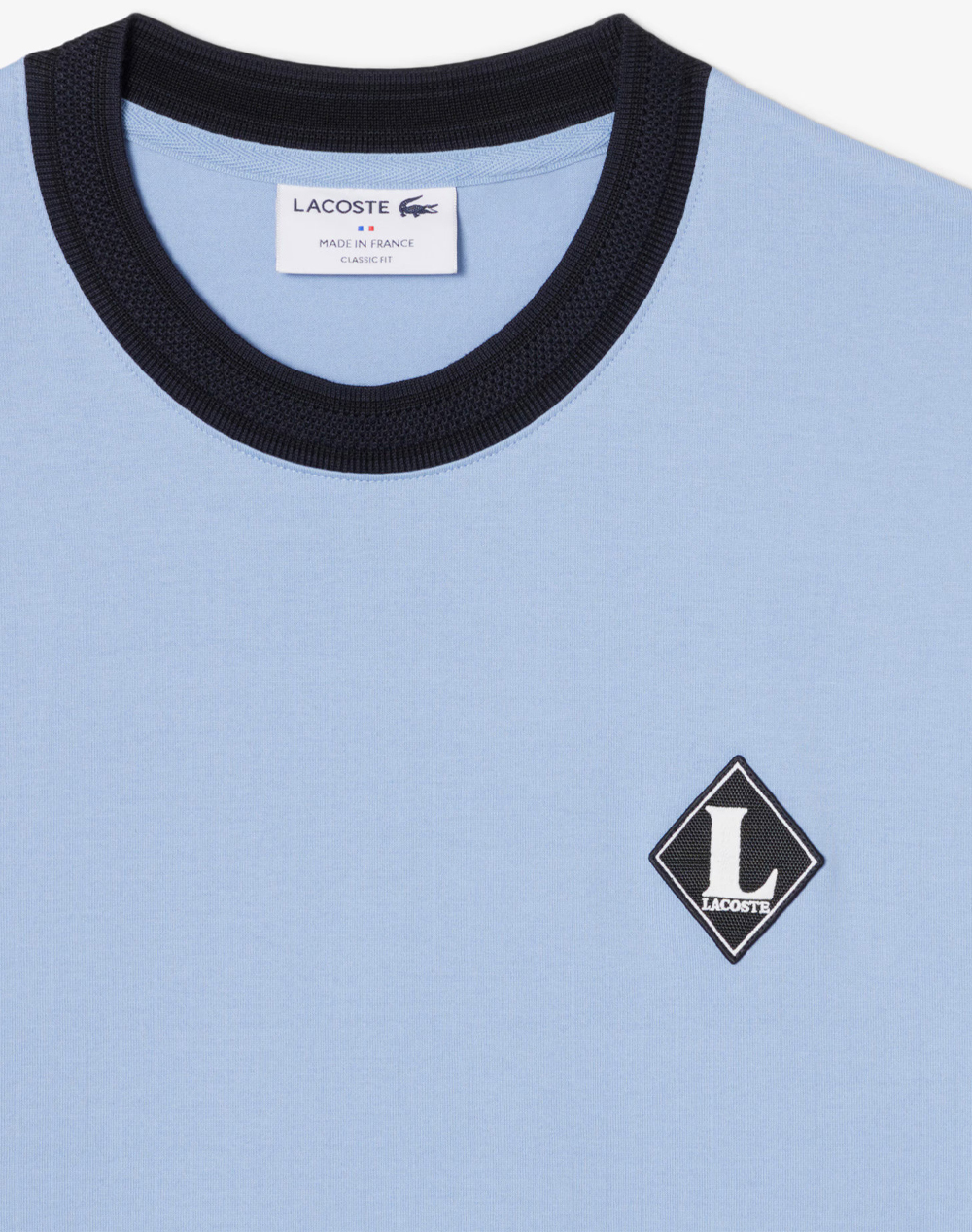Lacoste Μπλούζα Κμ Tee-Shirt Ss 3Th0718-Aey Lightblue ανδρικά ρούχα μπλούζες T-Shirt Politikos Shop Πολιτικός