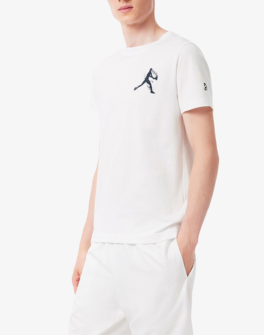 LACOSTE ΜΠΛΟΥΖΑ ΚΜ ΚΑΠΕΛΟ ΣΕΤ TEE-SHIRT SS 3TH1044-522 White