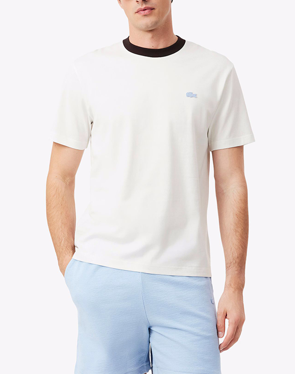 LACOSTE ΜΠΛΟΥΖΑ ΚΜ TEE-SHIRT SS 3TH2323-70V OffWhite
