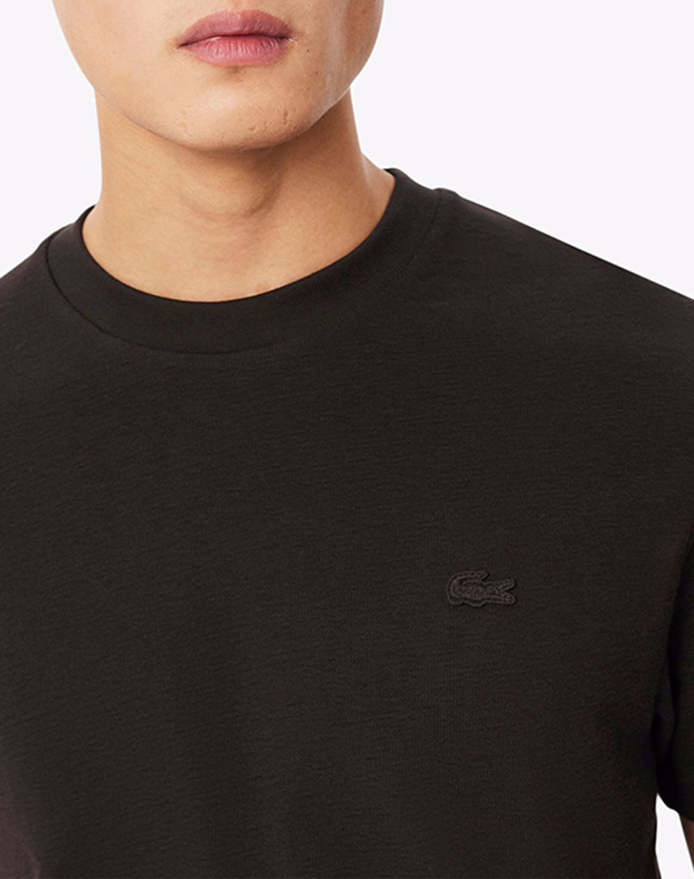 Lacoste Μπλούζα Κμ Tee-Shirt Ss 3Th1979-3La Darkbrown ανδρικά ρούχα μπλούζες T-Shirt Politikos Shop Πολιτικός