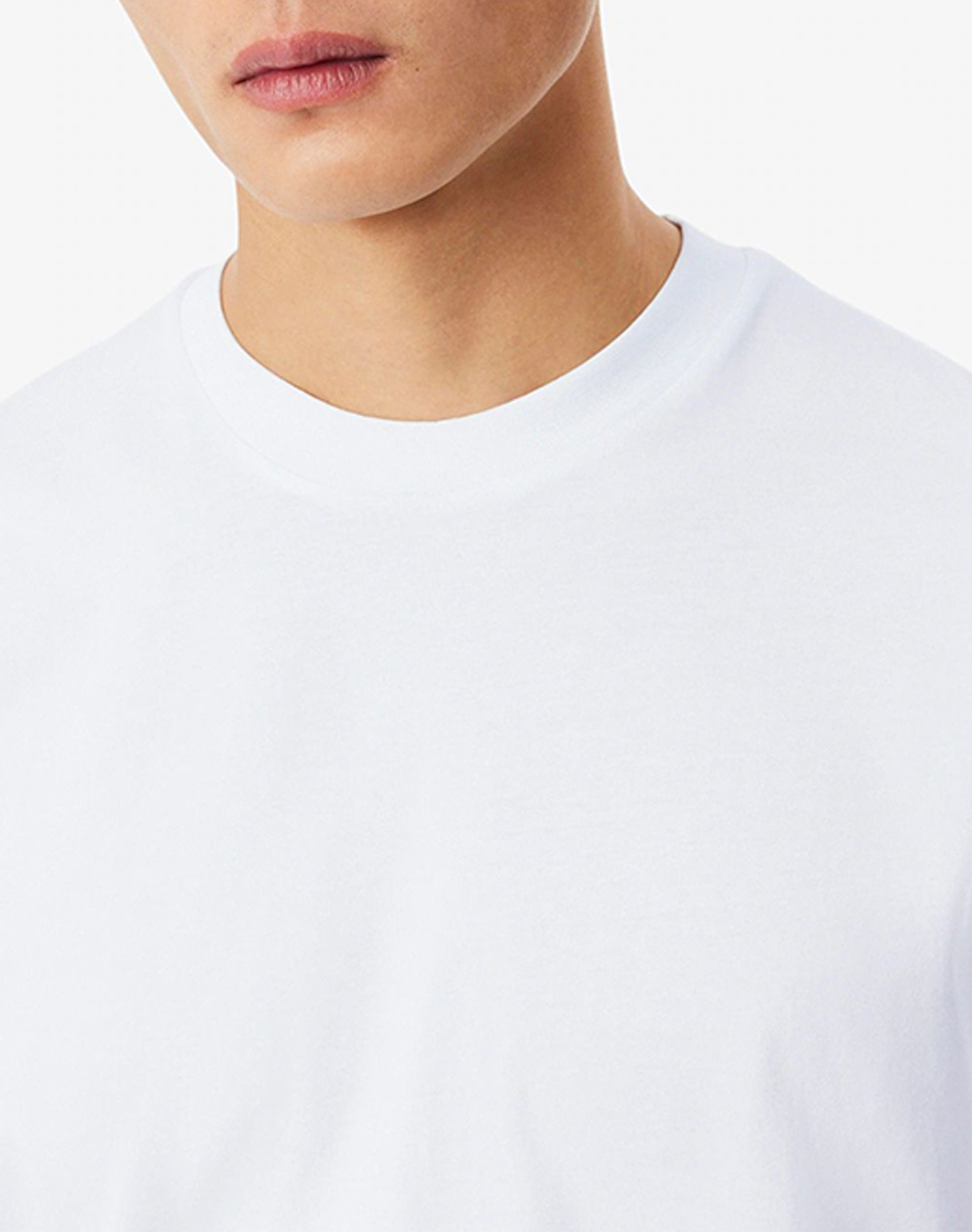 Lacoste Μπλούζα Κμ Tee-Shirt Ss 3Th1997-001 White ανδρικά ρούχα μπλούζες T-Shirt Politikos Shop Πολιτικός